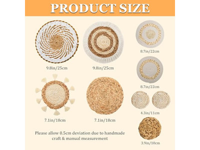 Круглые украшения для стен, декор отеля, морская трава, африканское живое шоу