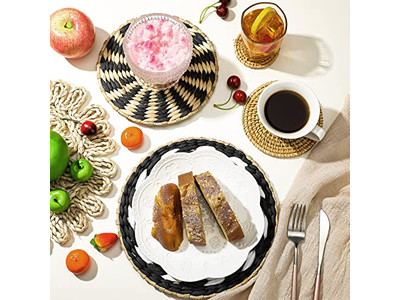 Богемные плетёные корзины настенного декора декоративные плоские корзины ручной работы большие