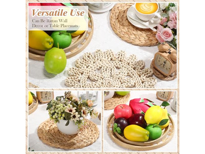 Прибрежный настенный декор для дома, деревенские плетеные украшения из бамбука