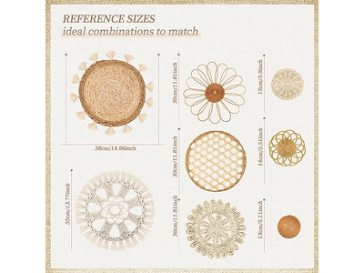 Круглый богемный настенный декор корзин в кухонных корзинах фермерского стиля