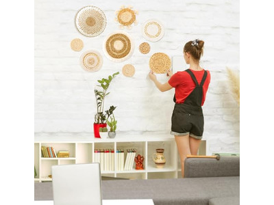 Набор настенных корзин из морской травы из 10 штук