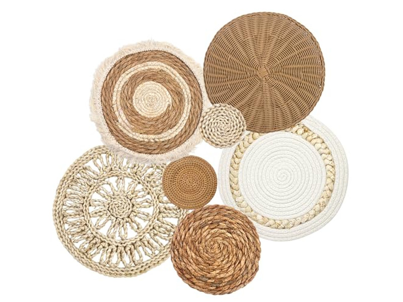 Плетёная верёвочная рамка настенного декора, деревянные украшения для дома