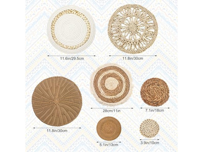 Плетёная верёвочная рамка настенного декора, деревянные украшения для дома